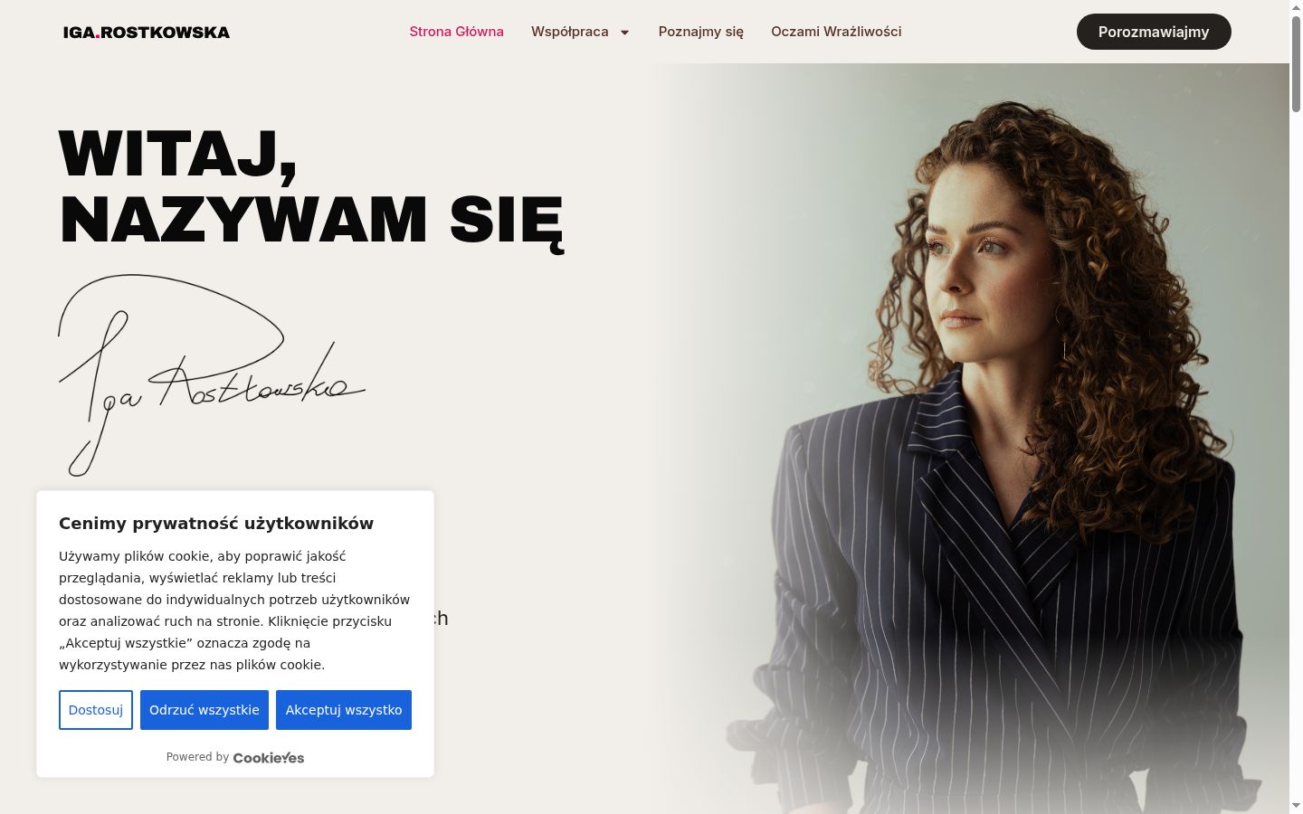 Capture d'écran de la bannière de consentement affichée avant toute interaction
