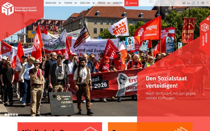 Screenshot of igbau.de