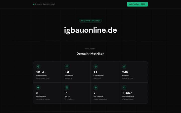 Screenshot of igbauonline.de