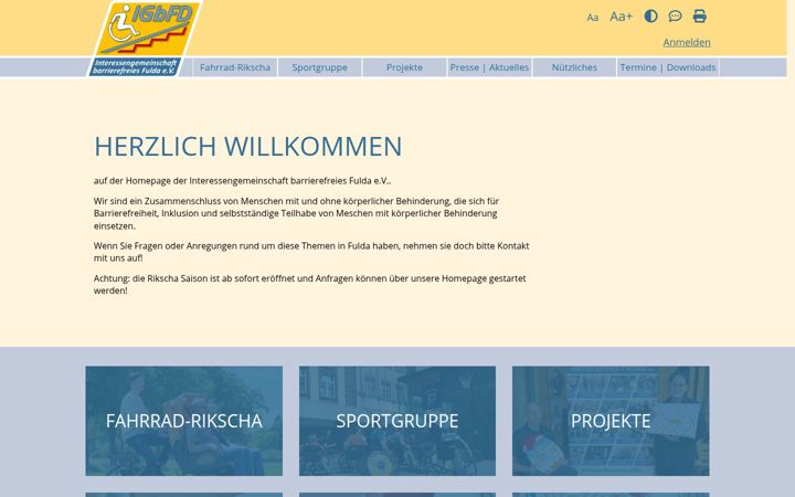 Screenshot of igbfd.de
