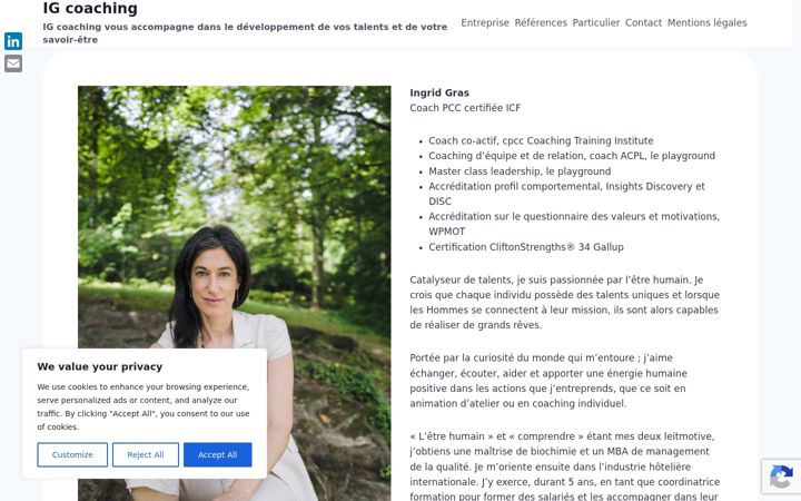Screenshot of igcoaching.fr
