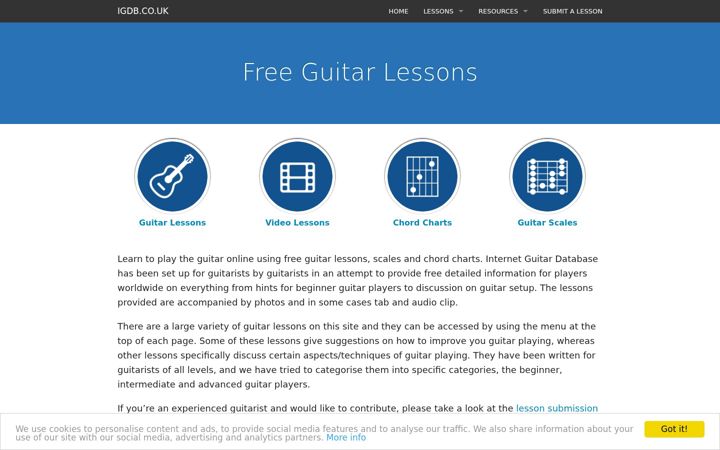 Screenshot of igdb.co.uk