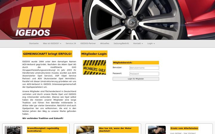 Screenshot of igedos.de