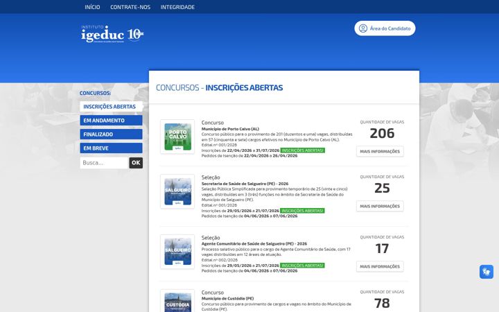 Screenshot of igeduc.org.br