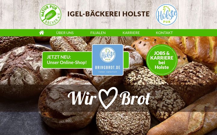 Screenshot of igel-baeckerei.de