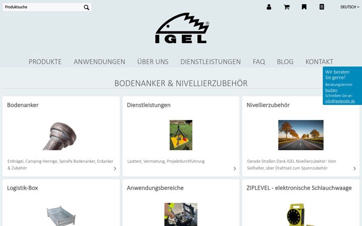 Screenshot of igelgmbh.de