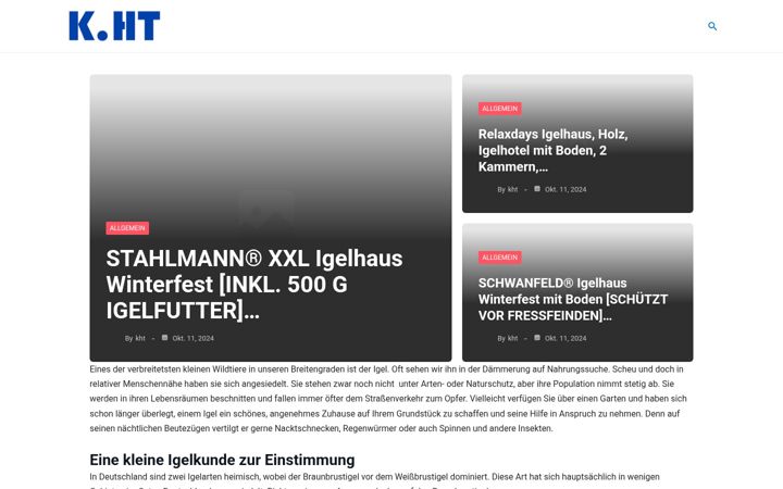 Screenshot of igelhaeuser.de