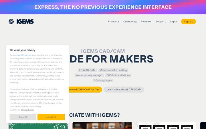 Screenshot of igems.se