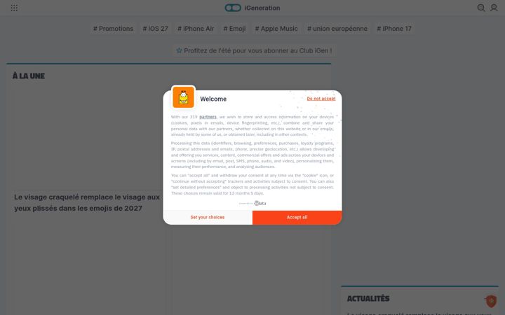 Screenshot of igen.fr