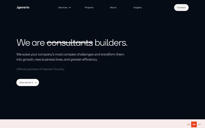 Screenshot of igeneris.com