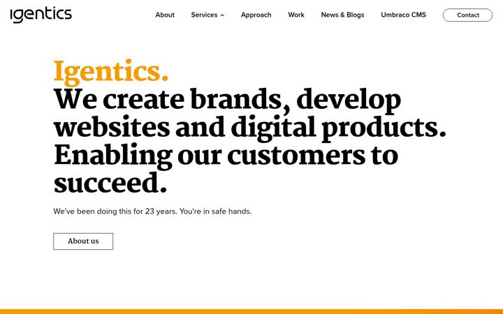 Screenshot of igentics.com
