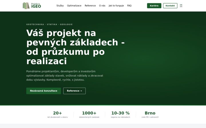 Screenshot of igeo.cz