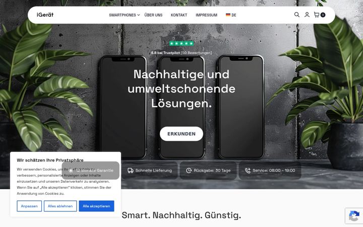 Screenshot of igerat.de