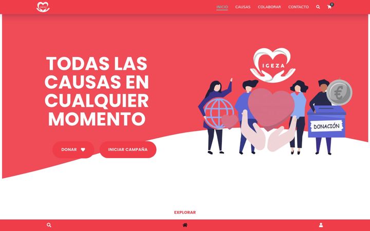 Screenshot of igeza.org