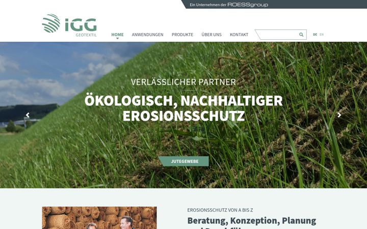 Screenshot of igg.de
