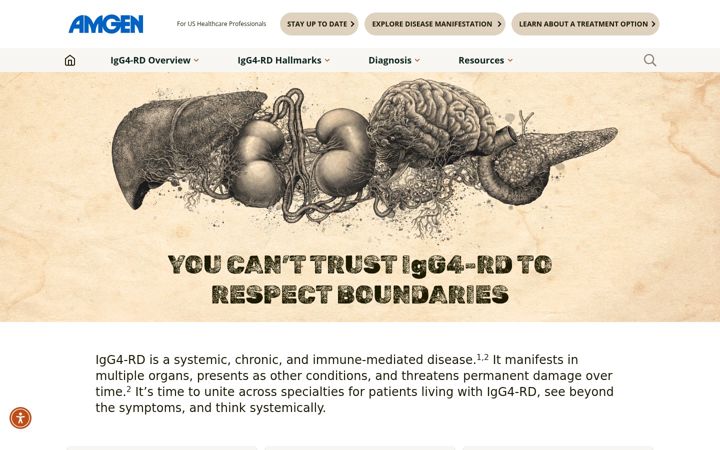 Screenshot ta' igg4related.com