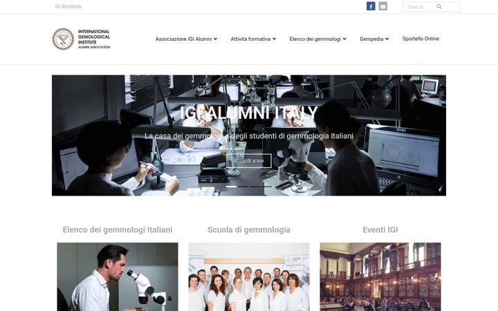Screenshot of igialumni-italy.org