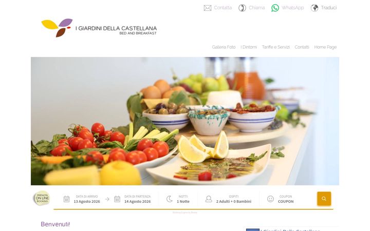 Screenshot of igiardinidellacastellana.it
