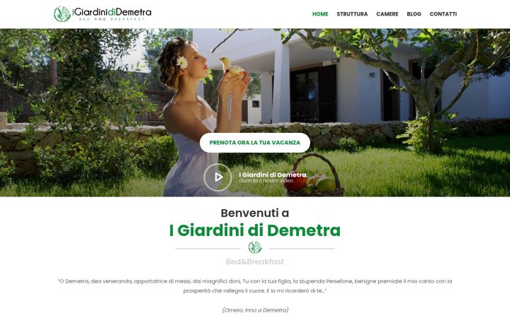Screenshot of igiardinididemetra.com
