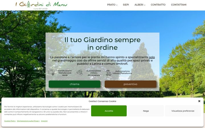 Screenshot of igiardinidimanu.it