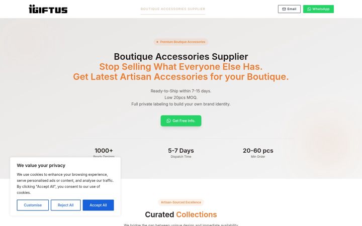 Screenshot of igiftus.com