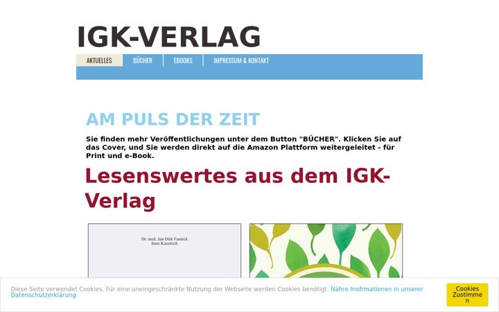 Screenshot of igk-verlag.com