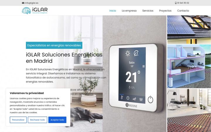 Screenshot of iglar.es