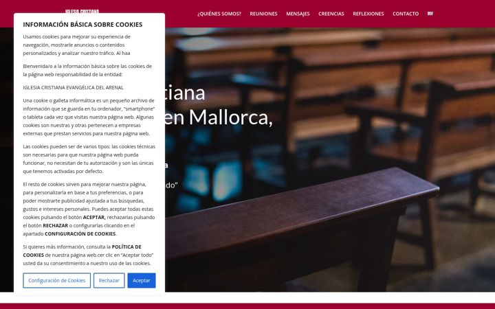 Screenshot of iglesiadelarenal.org