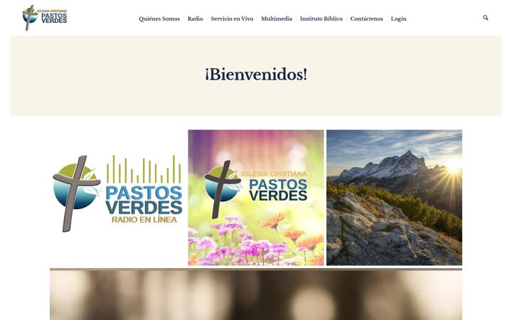 Screenshot of iglesiapastosverdes.com