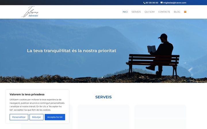 Screenshot of iglesiasadvocats.com