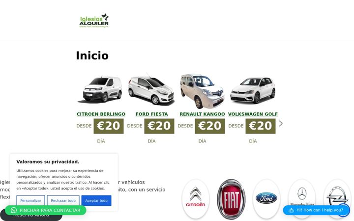 Screenshot of iglesiasalquiler.com