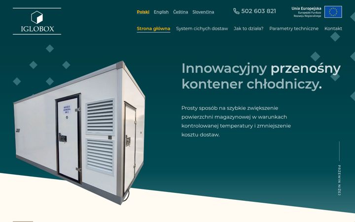Screenshot of iglobox.eu