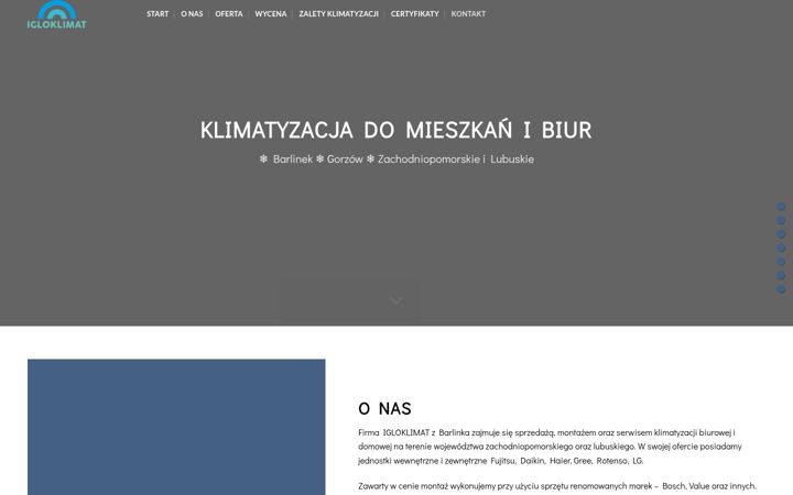 Screenshot of igloklimat.pl