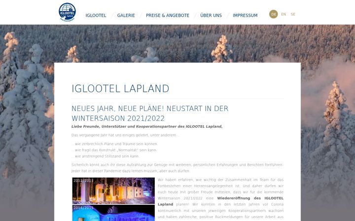 Screenshot of iglootel.de