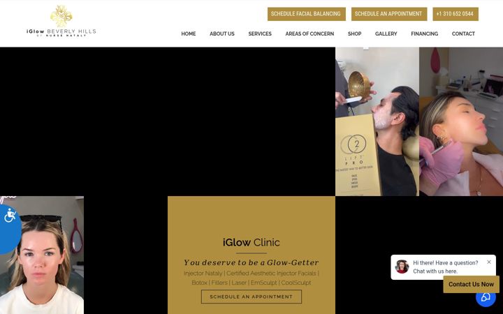 Screenshot of iglowmedspa.com