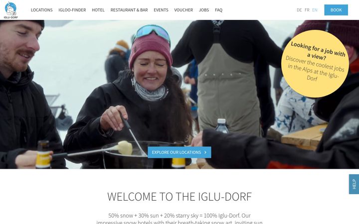 Screenshot of iglu-dorf.com
