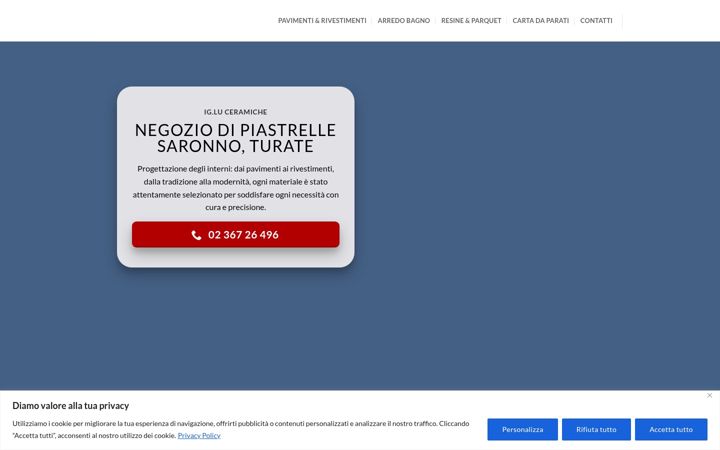 Snímek obrazovky igluceramiche.com