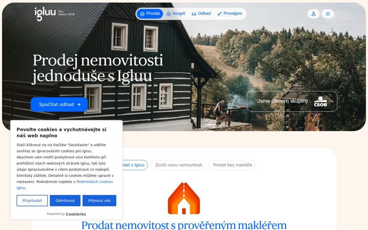 Screenshot of igluu.cz