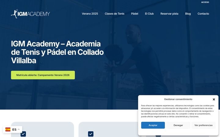 Screenshot of igmacademy.es