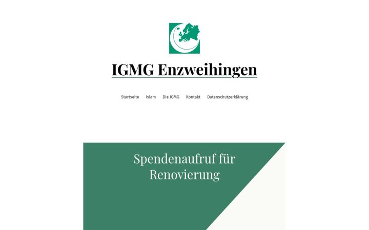 Screenshot of igmg-enzweihingen.de