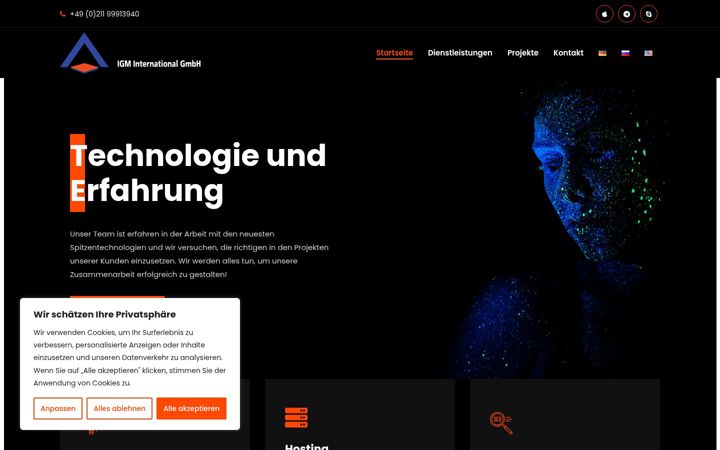 Screenshot of igmi.eu