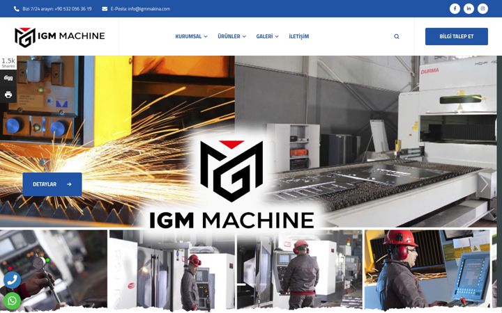 Snímek obrazovky igmmachine.com