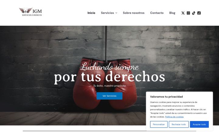 Screenshot of igmserviciosjuridicos.com