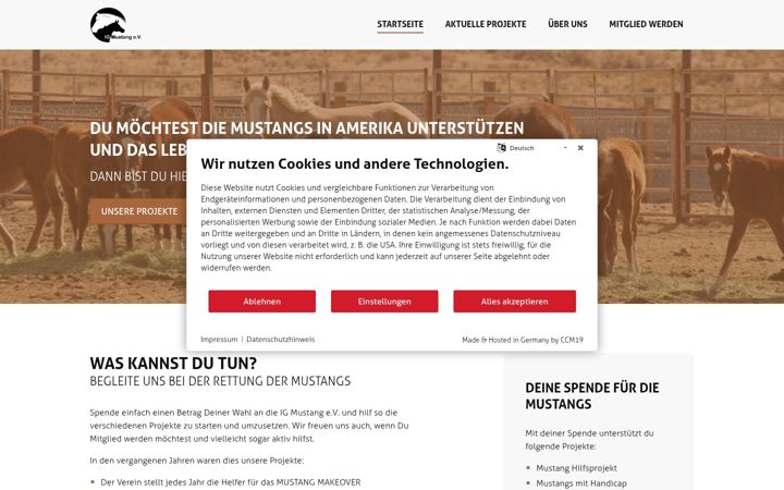 Screenshot of igmustang.de