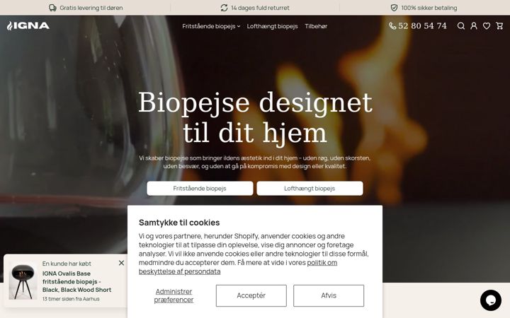 Screenshot of igna.dk