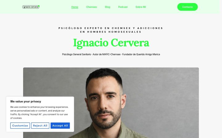 Screenshot of ignaciocervera.com