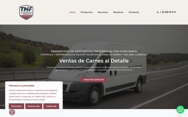 Screenshot of ignaciofdztransporte.es