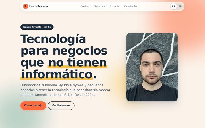 Screenshot of ignaciorevuelta.com