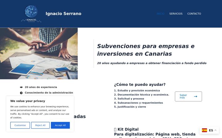 Screenshot of ignacioserrano.es
