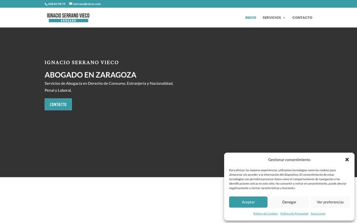 Screenshot of ignacioserranoabogado.com